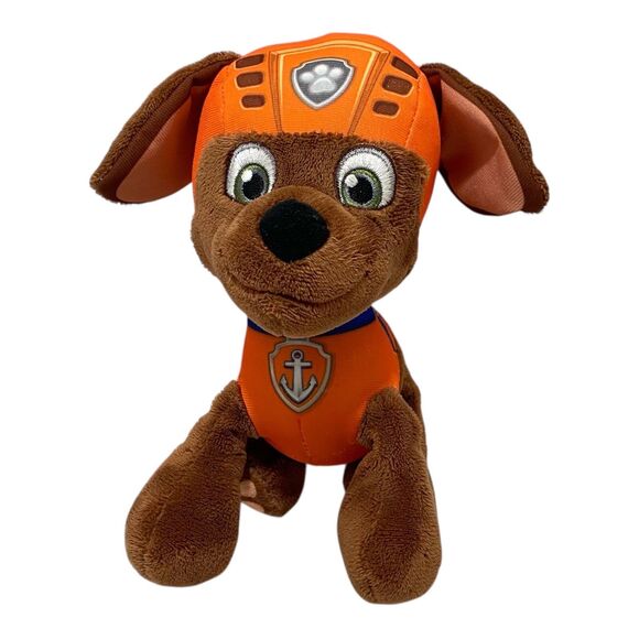 Nickelodeon Paw Patrol Zuma Dog Plush Stuffed Toy Spin Master Orange and Brown - Picture 1 of 9